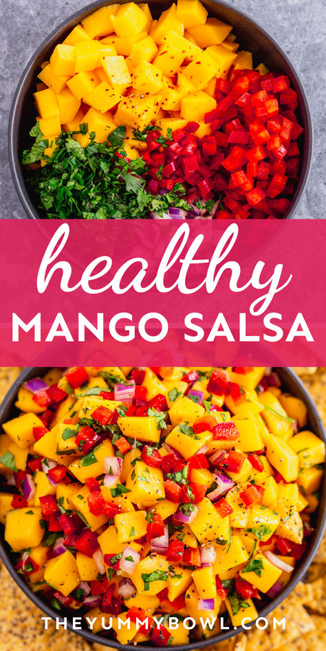 mango salsa with tortilla chips. White Fish With Mango Salsa, Mango Salsa For Fish Tacos, Fish Taco Mango Salsa, Mango Salsa Recipe Easy, Mango Fish Tacos, Mango Salsa Recipe Fish, Fish With Mango Salsa, Salsa For Fish, Mango Salsa For Fish