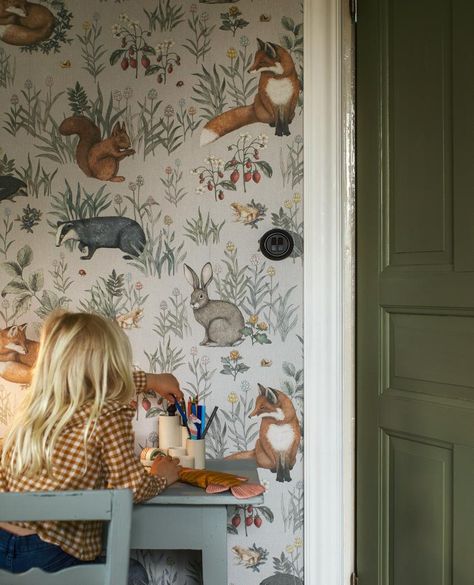 Cottagecore Nursery, White Wash Walls, Cottage Nursery, Peter Rabbit Nursery, Rabbit Nursery, Washing Walls, Homeschool Room, Dream Nurseries, Nursery Room Inspiration