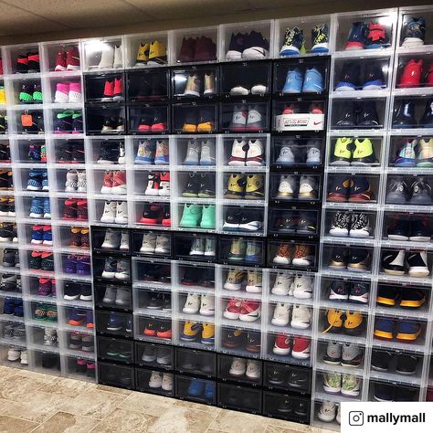 Best Shoe Rack, Retro 4s, Sneakerhead Room, Shoe Containers, Hypebeast Room, Shoe Room, Shoe Organizers, Watch Display Case, Closet Shoe Storage