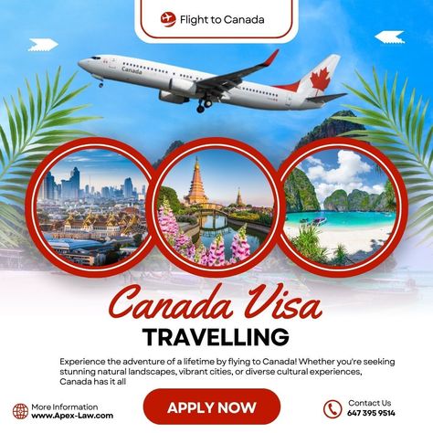 Unlock Your Canadian Adventure: 🌟 Easy Visa, Endless Possibilities! 🌎 Discover the beauty of Canada with ease! Our streamlined visa services make your dream journey stress-free. Enjoy quick approvals and expert guidance every step of the way. Don't miss out on this opportunity to explore Canada's breathtaking landscapes. Click now to start your adventure! 🌟✈️ #CanadaVisa #traveleasy#visa#travelling#canada Travelling Canada, Explore Canada, Cultural Experience, Breathtaking Landscapes, Canada Travel, Endless Possibilities, Your Dream, The Way, To Start