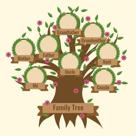 Family Tree Layout, Family Tree Forms, Family Tree Template Word, Family Tree Drawing, Family Tree Clipart, Free Family Tree Template, Blank Family Tree, Family Tree Craft, Family Tree Printable