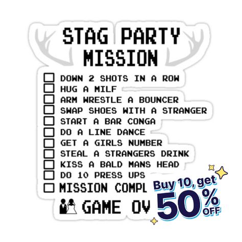 Bachelor Party Games For Men, Bachelor Games, Bachelor Party Games, Games For Men, Grooms Party, Party Checklist, Shirt Sticker, Bald Man, Drinking Buddies