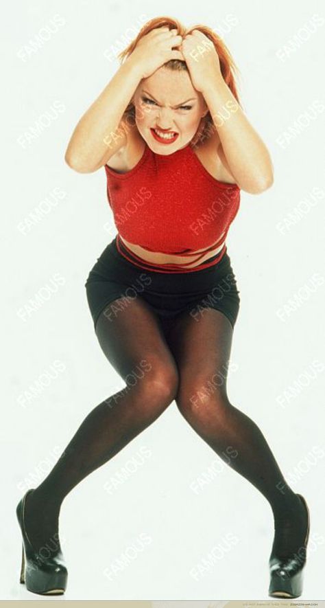 Ginger Spice Outfit, Geri Halliwell 90s, Ginger Spice Costume, Spice Outfit, Ginger Halloween, Geri Halliwell, 90s Inspired Outfits, Ginger Spice, 1990s Fashion