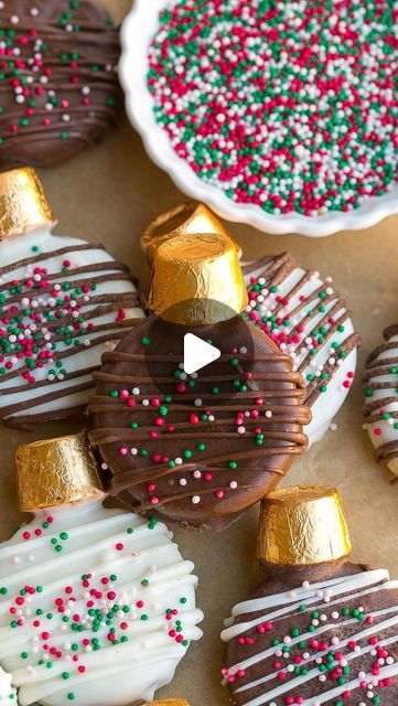 Kathryn Donangelo on Instagram: "OREO COOKIE ORNAMENTS🎄❤️  Welcome to day 5 of my Cookie Series! The easiest Christmas no-bake dessert! Oreo cookies are dipped in melted chocolate and then decorated with more chocolate, festive sprinkles and a Rolo candy to look like a pretty little ornament. Perfect for cookie trays, any holiday party, and for kids to make!  ️⭐️Comment “RECIPE” and I’ll instantly send you the full recipe! (Be sure you’re following me at @kathryns.kitchen.blog so insta will send you my DMs! ❤️)  📌https://kathrynskitchenblog.com/oreo-ornament-cookies/" Oreo Cookie Ornaments, Oreo Ornament Cookies, Chocolate Dipped Oreos Christmas, Dipped Oreos Christmas, Cake Puck, Rolo Candy, Cookie Ornaments, Chocolate Ornament, Christmas Food Crafts