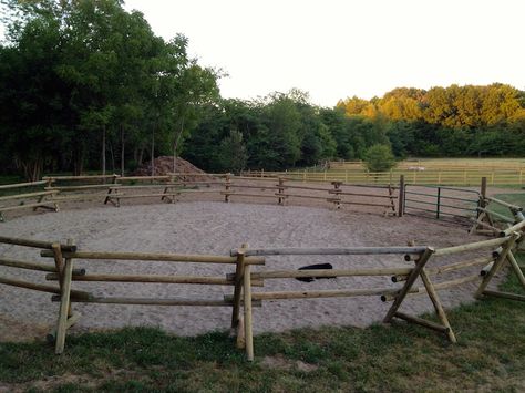 Round Pen Ideas, Round Pens For Horses, Horse Pens, Livestock Barn, Horse Farm Ideas, Horse Barn Ideas Stables, Paddock Paradise, Horse Barn Designs, Horse Arena