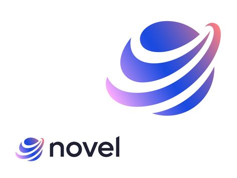 Novel by Kakha Kakhadzen on Dribbble Ict Logo, Logo Globe, Global Logo, Earth Logo, Planet Logo, Logo Design Examples, Corporate Logo Design, Globe Logo, Energy Logo