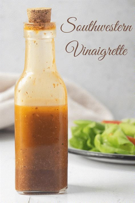 All of your favorite southwestern flavors come together in this easy to make southwest vinaigrette dressing perfect for any salad. Everyday Salads, Southwest Salad Dressing, Salad Dressing Vinaigrette, Mexican Salad Dressings, Dressing Vinaigrette, Chili Lime Vinaigrette, Southwestern Salad, White Balsamic Vinaigrette, Southwest Salad