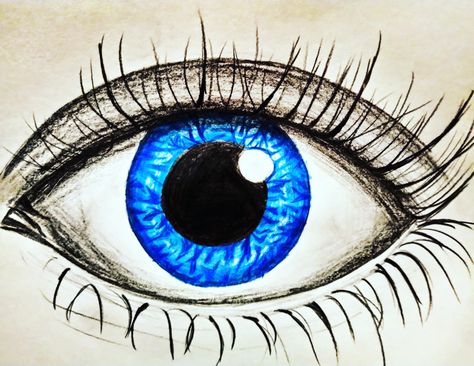 A beautiful blue eye drawing easy and attractive using normal color pencils Blue Eye Drawing, Eye Drawing Easy, Beautiful Blue Eyes, Color Pencils, Drawing Easy, Blue Eye, Eye Drawing, Beautiful Blue, Colored Pencils