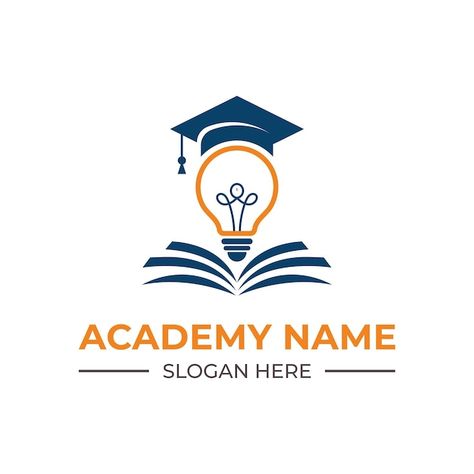 Education and graduation academy logo | Premium Vector #Freepik #vector #degree #university-degree #graduate-student #degree-cap Logos, Student Association Logo Design, Education Logo Ideas, School Logo Design Ideas, Association Logo Design, Academy Logo Design, Educational Logo, Degree Cap, Graduation Logo