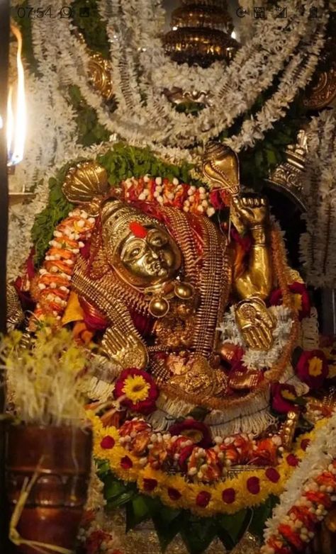 Durga Devi Photos, Kateel Durga Parameshwari, Devi Images, Gods And Goddesses, Fall Wreath, On Instagram, Quick Saves, Instagram, Home Decor