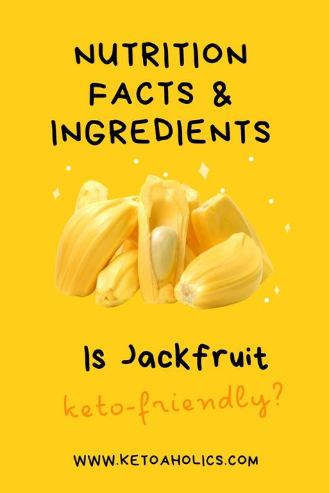 BE CAREFUL. Jackfruit is one of the few trends we SHOULDN��’T follow! The humble jackfruit has exploded in popularity amongst the clean-eating world. This, thus, poses the question, is jackfruit keto-friendly? We’re going to tell you what YOU should do with regards to jackfruit in a keto diet! Jackfruit Nutrition Facts, Jackfruit Benefits, High Carbs, Jackfruit Seeds, Fruit Health Benefits, Fruit Benefits, Coconut Chutney, High Carb, Net Carbs