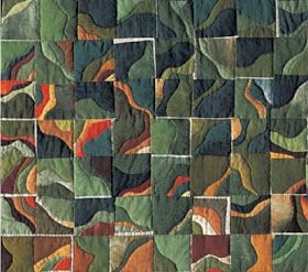 Abstract Quilt, September 2022, The Landscape, Fabric Art, Quilt Inspiration, Modern Quilts, Sewing Inspiration, Quilt Sewing, Art Quilts