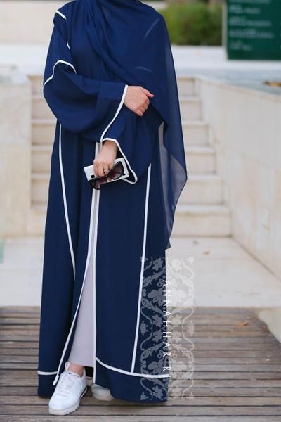 Latest Modest Two piece dress with Headscarves//#Top Fashion hijab evening Dress design❤ 53 views Jun 8, 2022 Sport Abaya, Dark Blue Abaya, Modern Islamic Clothing, Blue Abaya, Abaya Online, Abaya Design, Estilo Hijab, Stile Hijab, Dubai Style