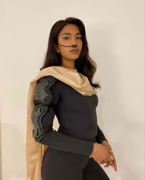 Dune costume that would amaze Timothée Chalamet, Zendaya costume Chani, female warrior, Halloween, spooky Halloween costumes, Halloween outfit, costume, Sexy Halloween costumes, Style for Halloween, ICONIC Halloween costume, spooky season Zendaya Costume, Female Cosplay Ideas, Mishti Rahman, Futuristic Costume, Halloween Costume Spooky, Iconic Halloween Costumes, Sci Fi Costume, Spooky Halloween Costumes, Couples Halloween Outfits