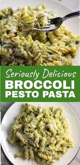 Broccoli Pesto Pasta is delicious AND good for you!  It has all of the classic pesto flavors from garlic, basil, parmesan cheese, and pine nuts.  But rather than a huge punch in the face of flavor, it's a bit more mellow - and healthier - for you with the addition of broccoli! #broccolirecipes #pesto #pasta #easydinner #dinnerideas #familydinner #healthydinner #vegetarian #meatlessmeals #busymom Broccoli Pesto Pasta, Easy Spring Recipes, Broccoli Pesto, Punch In The Face, Healthy Comfort Food, Broccoli Recipes, Healthy Pastas, Pesto Pasta, Delicious Vegetarian