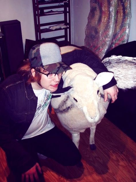 Patrick with the Infinity on High sheep<PreHiatus!Pat's hair was like, damn son Infinity On High, Joe Trohman, Andy Hurley, Patrick Stump, Pete Wentz, Emo Bands, The Infinity, Emo Boys, Fall Out Boy