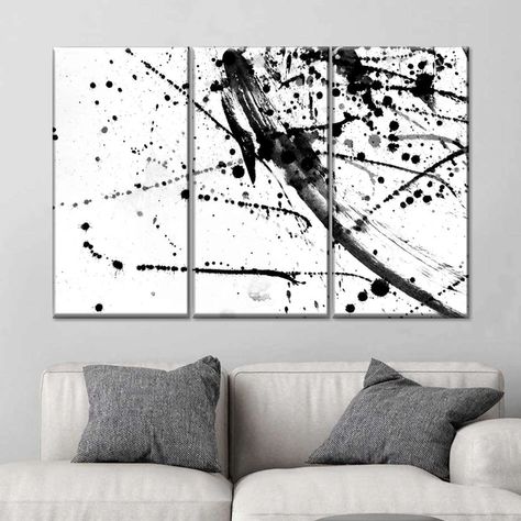 Black and White Abstract Wall Art Slate Wall Tiles, Travertine Wall Tiles, Marble Wall Tiles, Wall Panels Bedroom, Abstract Black And White, Concrete Look Tile, Porcelain Wall Tile, Black And White Wall, Black And White Wall Art