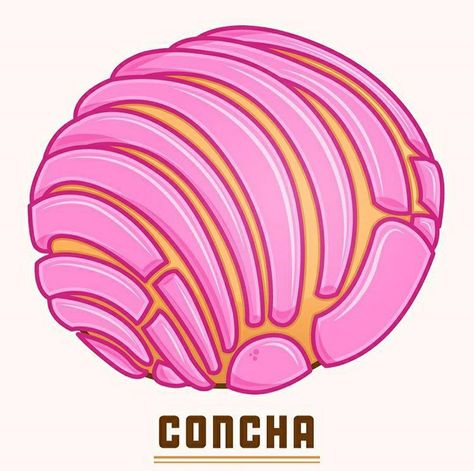 Concha Bread, Bread Drawing, Mexican Theme Party Decorations, Candy Drawing, Mexican Bread, Latino Art, Coffee Tattoos, Cute Spanish Quotes, Cartoon Drawing