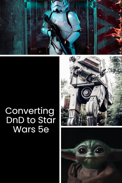 Star Wars fans, time to level up! With this guide, you can convert your favorite DnD campaigns to a game - now with lightsabers! Read more @GameCows .com https://gamecows.com/star-wars-5e/ #DnD2StarWars #DnD5eGuide #StarWars5eCampaigns #TabletopRPGGeek #RPGCrossoverGameplay Dnd Star Wars Characters, Dnd Star Wars, Mice And Mystics, Castle Ravenloft, Star Wars 5e, Board Games For Adults, Dungeons And Dragons Board, Fantasy Board Games, Rpg Board Games