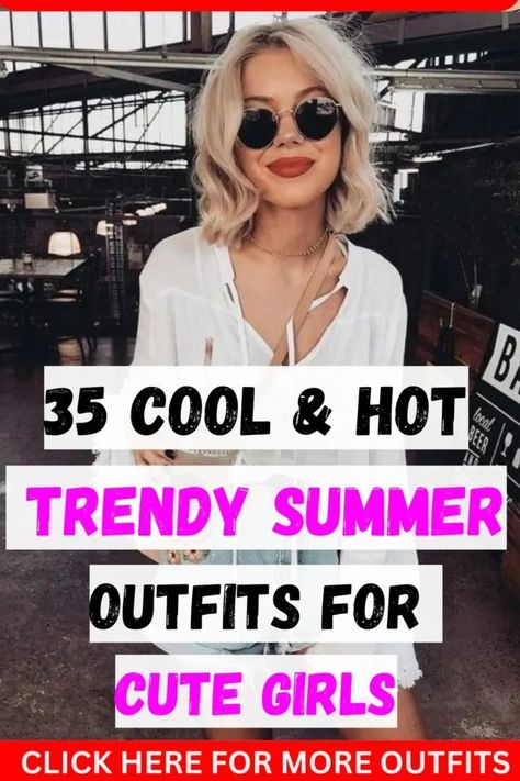 Summer fashion trends for teenage girls: 35 cute and trendy outfits https://whispers-in-the-wind.com/best-outfit-ideas-for-school-trendy-affordable-school-fashion/?what-not-to-wear-if-youre-vertically-challenged-and-have-curves-in-all-the-right-places Outfits For Short Girls, Girly Summer Outfits, Beach Outfit For Women, Outfit Ideas For School, Boots Denim, Teen Fashion Trends, Girls Attire, Teen Trends, Back To School Fashion