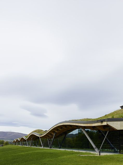 Green Roof Architecture, Macallan Distillery, Scotland Architecture, House Garden Landscape, Landform, Plans Architecture, Genius Loci, Landscape Model, Roof Architecture