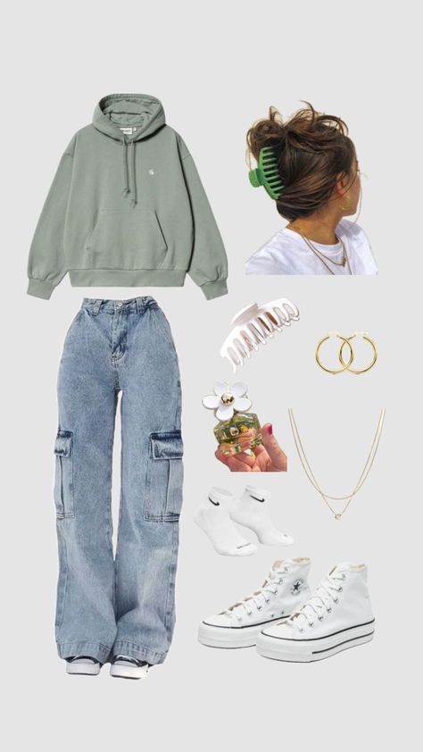 Outfit Ideas, Sneakers, Green, Hair, White