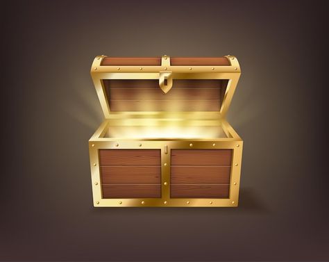 Open Treasure Chest, Cartoon Treasure Chest, Free Cartoon Characters, Golden Treasure, Chest Opening, Cartoon Clip, Cartoon House, Old Chest, Free Cartoons