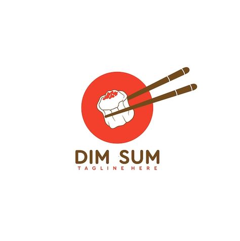 Dim Sum Logo Design, Siomai Logo, Logo Dimsum Design, Chinese Food Logo Design, Chinese Food Logo, Chinese Restaurant Logo, Food Logo Inspiration, Chinese Branding, Tasty Logo