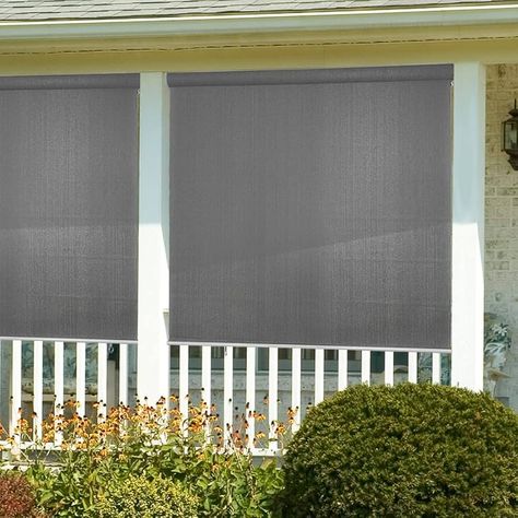 Amazon.com : Junkogo Roller Shades for Patio,(6'W X 6'L) Outdoor Blinds Roll Up Waterproof for Front Porch, Deck, Gazebo, Window, Pergola, Balcony.(Sesame) : Tools & Home Improvement Blinds For Porch, Shades For Patio, Deck Gazebo, Light Filtering Blinds, Patio Shades, Privacy Screen Deck, Patio Sun Shades, Patio Blinds, Outdoor Blinds