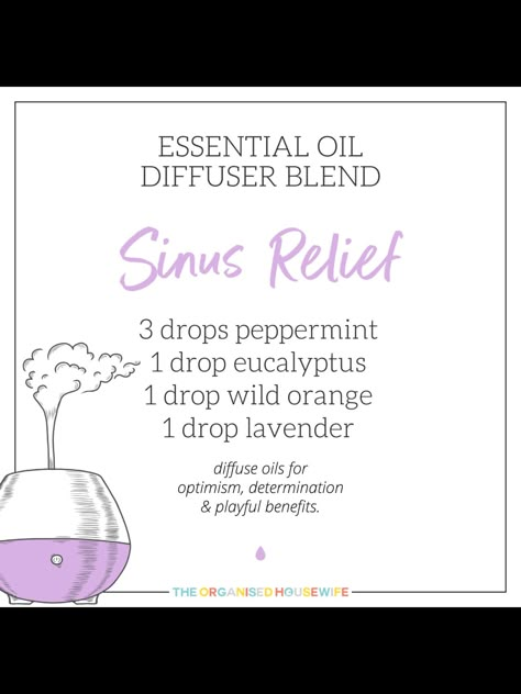 Essential Oils Hair, Organised Housewife, Doterra Diffuser Blends, Doterra Oil, Doterra Essential Oils Recipes, Sinus Relief, Essential Oil Diffuser Blends Recipes, Diy Kosmetik, Essential Oil Diffuser Recipes