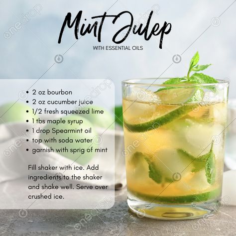 Alcohol Social Media Posts, Spearmint Recipes, Booze Board, Julep Recipe, Mint Julep Recipe, Alcoholic Drink, Summer Cooking, Pixel Perfect, Cooking Recipe