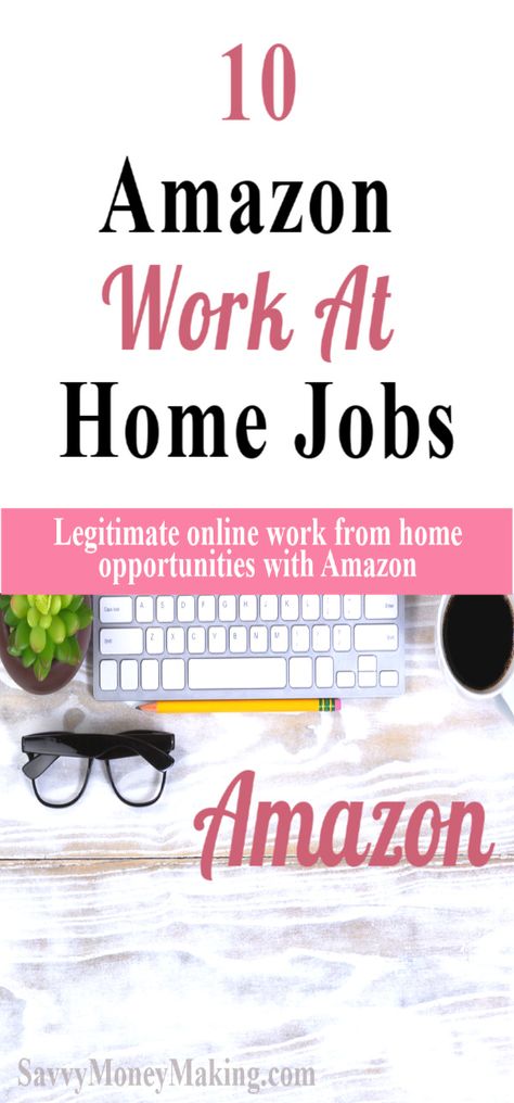 10 Amazon Online Work-at Home Jobs to Make Extra Income Online Jobs For Students, Typing Jobs From Home, Amazon Work From Home, Online Jobs For Moms, Amazon Jobs, Customer Service Jobs, Work At Home Jobs, Work From Home Careers, At Home Jobs