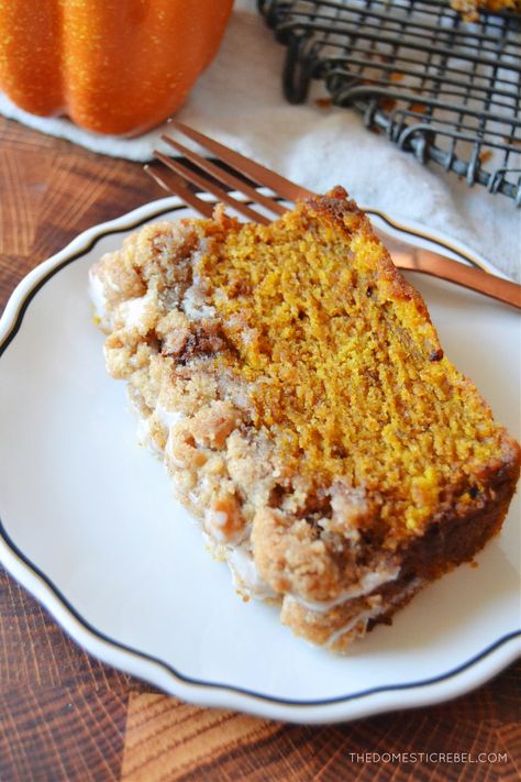 Pumpkin Spice Bread With Streusel Topping, Coffee Cake Pumpkin Bread, Pumpkin Bread With Topping, Small Pumpkin Bread, Pull-apart Cinnamon Sugar Pumpkin Bread With Buttered Rum Glaze, Pumpkin Loaf With Streusel, Cheesecake Pumpkin Bread, Pumpkin Bread Streusel Topping, Pumpkin Bread Loaf Recipe