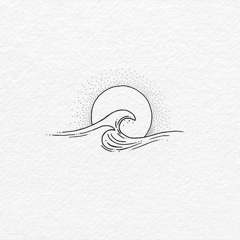 Minimalist Tattoo Meaning, Tattoo Trend, Shape Tattoo, Muster Tattoos, Ocean Tattoos, Inspiration Tattoo, Cat Tattoos, Inspiration Tattoos, Delicate Tattoo