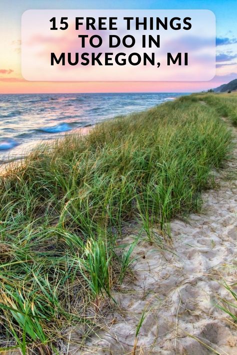 Discover the free things to do in Muskegon, MI, including Pere Marquette Park, Muskegon Lakeshore Trail, Art Cats Gallery, Hackley Public Library, and more! Muskegon Michigan Things To Do, Muskegon State Park, Michigan Travel Destinations, Pere Marquette, Muskegon Michigan, Michigan Travel, Summer Trip, Nature Preserve, Free Things To Do