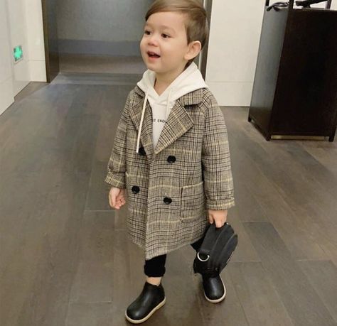 Boys Trench Coat, Coat Spring, Baby Boy Jackets, Long Coat Jacket, Duffle Coat, Tweed Coat, Kids Outerwear, Boys Coat, Girl Coat