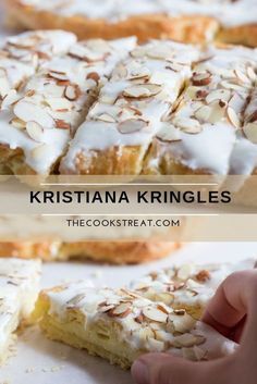 Kringle Recipe, Brunch Casseroles, Almond Desserts, Almond Pastry, Sloppy Joe, Almond Flavor, Swedish Recipes, Coconut Cookies, A Piece Of Cake