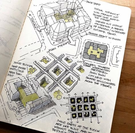 Town Sketch, Croquis Architecture, Architect Sketchbook, Architecture Journal, Conceptual Sketches, Architectural Sketches, Architecture Life, Architecture Sketchbook, Architecture Design Sketch