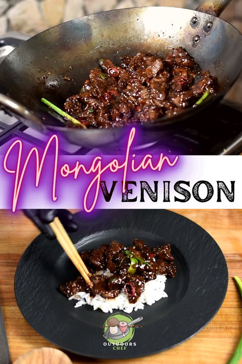 Deer Stir Fry Recipes, Dear Backstrap Recipe, Mongolian Venison, Deer Roast Recipes, Backstrap Venison Recipes, Venison Stir Fry Recipe, Venison Stir Fry, Venison Marinade Recipes, Taiwan Restaurant