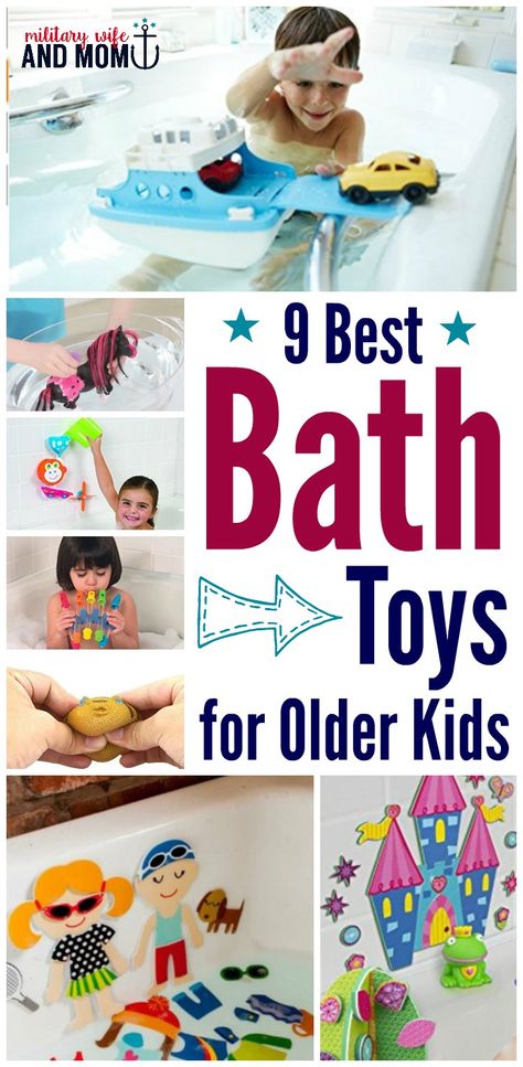 These bath toys for older kids are perfect to keep baths fun. Diy Bath Toys, Best Bath Toys, Kids Bath Toys, Bath Toys For Toddlers, Toddler Bath, Bathtub Toys, Baby Bath Toys, Bath Time Fun, Best Kids Toys