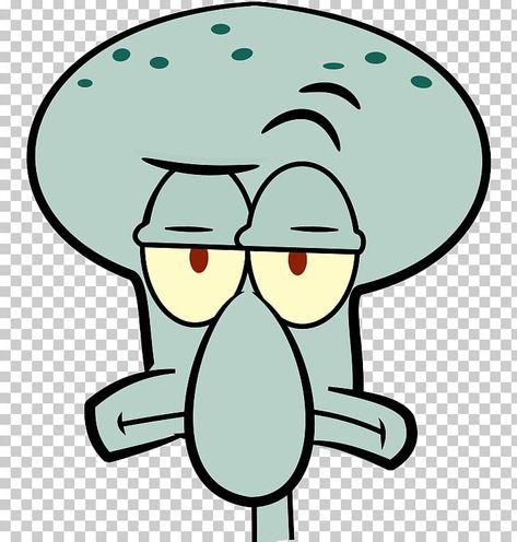 Squidward Rock Painting, Random Cartoon Characters, Squidward Drawing, Cartoon Characters Art, Spongebob X Squidward, Squidward Face, Transparent Character, Squidward Art, Squidward Painting