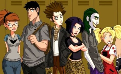 Concept Art for Unmade Batman Gotham High Animated Series Gotham High, Cute Batman, In The Pale Moonlight, Bruce Timm, Arkham Asylum, Joker And Harley Quinn, Bruce Wayne, In High School, Animation Series