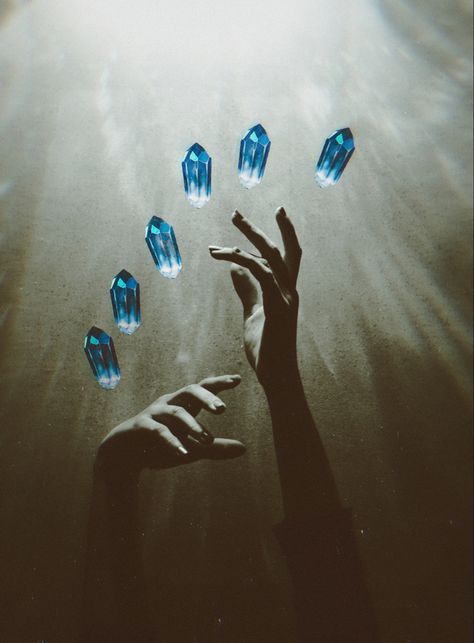 Crystal Powers Magic, Water Aesthetic, The Darkest Minds, Crystal Power, Water Powers, Magic Aesthetic, Triple Goddess, Crystal Magic, Crystal Wall