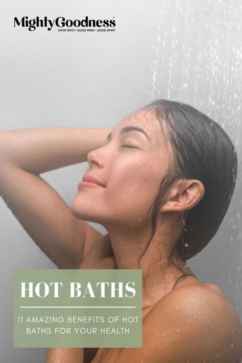 Do you know that hot baths are not only pleasurable but taking them is good for your health as well? Read on to find out the benefits of hot baths, and learn the pros and cons of hot baths here https://bit.ly/31kum9U What do you think of these amazing health benefits of hot baths? Do you know of any other hot baths benefits? Please share with us in the comments section below. #HotBathsForYourHealth #HotBathsBenefits #HotBaths Benefits Of Hot Baths, Benefits Of Baths, Hot Bath Benefits, Benefits Of Sweating, Bath Benefits, Body Inflammation, Face Pores, Exposure Therapy, Diy Beauty Treatments