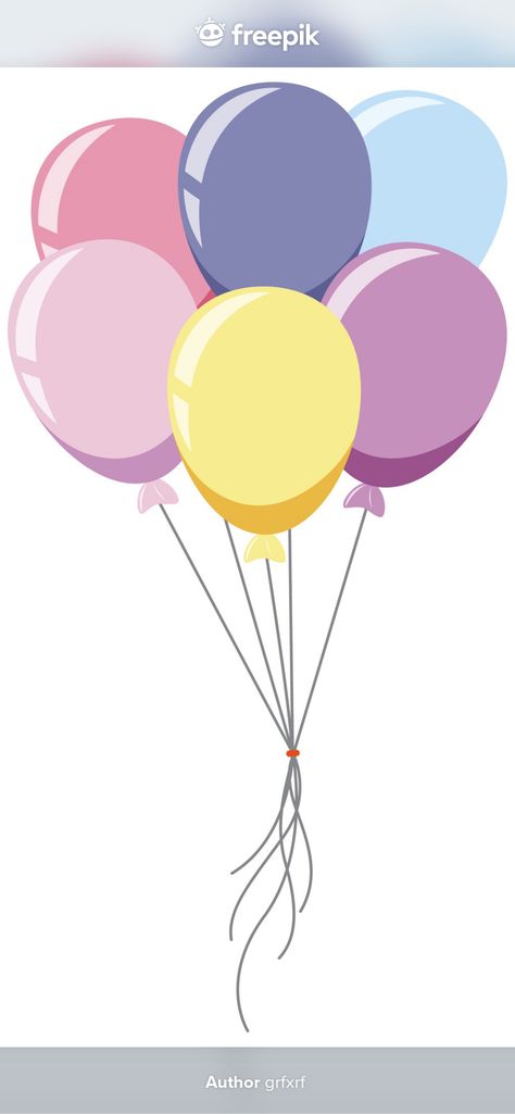 Topper Balon, Pastel Color Balloons, Pastel Moodboard, Cartoon Balloons, Birthday Balloons Clipart, Pastel Png, Unicorn Balloons, Balloon Vector, Bunch Of Balloons