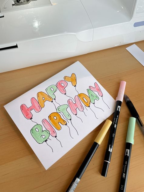 Diy Birthday Cards Boyfriend, Mom Homemade Birthday Card, Diy Birthday Cards Best Friend, Bff Cards Diy, Best Friend Bday Gift Ideas Diy, Cute Homemade Cards Birthday, Cute Birthday Card Designs, Cute And Simple Birthday Cards, Bestie Bday Card Ideas