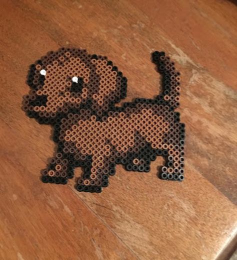 Perler Bead Dog Patterns, Perler Dog Pattern, Dog Perler Bead, Dog Perler Bead Patterns, Dog Fuse Beads, Dog Hama Bead Pattern, Poodle Perler Bead Pattern, Perler Bead Pokemon Patterns, Hamma Beads Ideas