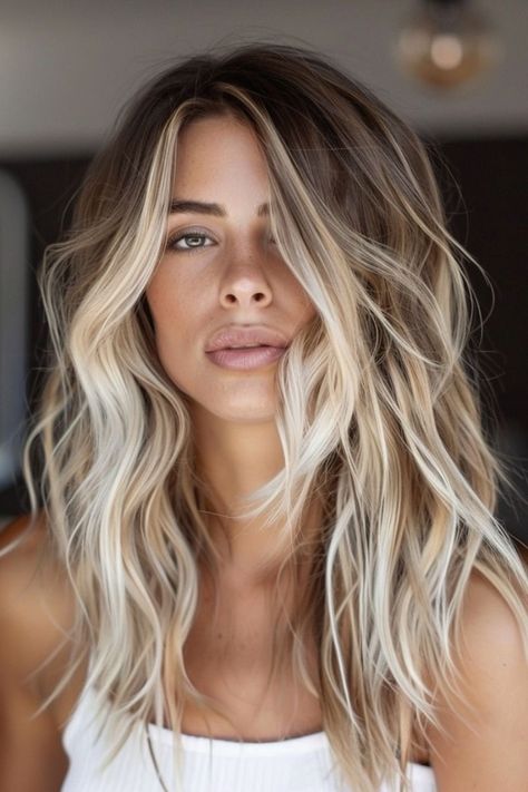 Balayage Hair Ideas, Icy Blonde Balayage, Blonde Balayage Hair, Chic Hairstyle, Summer Blonde Hair, Balayage Blonde, Icy Blonde, Blonde Hair Inspiration, Hair Color Techniques