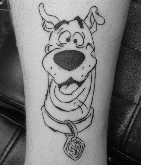 Scooby Tattoo, Birthday Tattoo Ideas, Scooby Doo Tattoo, Pop Culture Tattoos, Culture Tattoos, Birthday Tattoo, O Tattoo, Marvel Tattoos, Cool Piercings