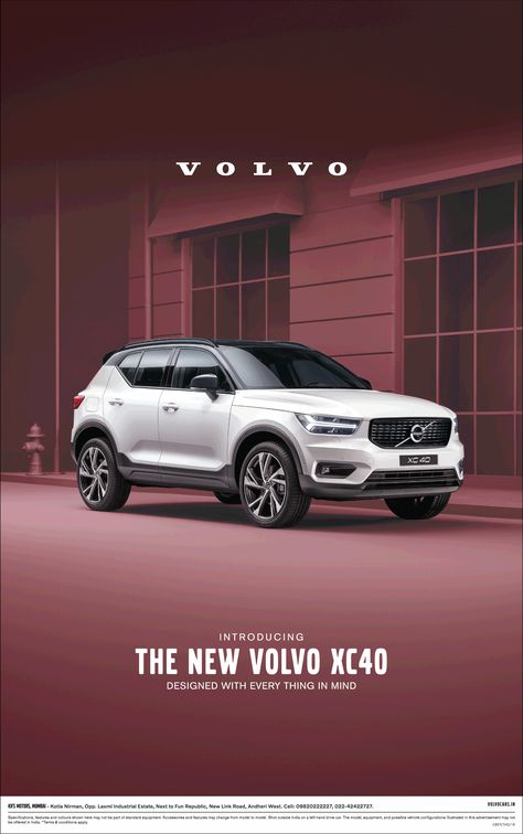 introducing-the-new-volvo-xc-40-car-ad-bombay-times. Check out more Car Advertisement Collection at https://www.advertgallery.com/product-category/advertisements-by-category/automotive Car Advertising Design Ad Campaigns, Car Advertising Design Creative, Car Ads Design, Volvo Xc 40, Volvo Advertising, Car Print Ads, Automotive Ads, Advert Design, Automotive Advertising